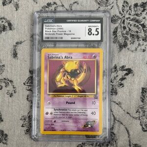 Pokemon Sabrina's Abra Trading Card Graded 8.5